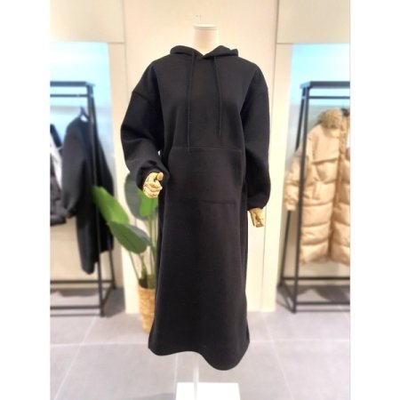 기모 후드 원피스 라이트그레이