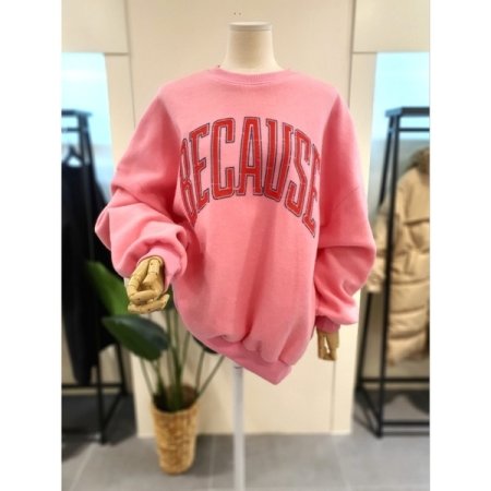 겉기모 박시 맨투맨 아이보리