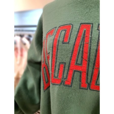 겉기모 박시 맨투맨 그린