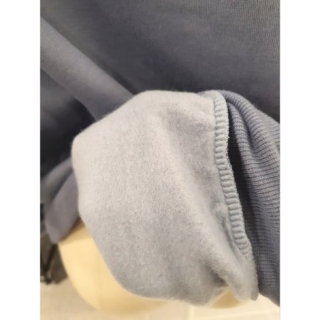 뉴욕 기모 루즈핏 후드티 스카이블루