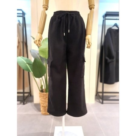 기모 코듀 와이드 팬츠 베이지