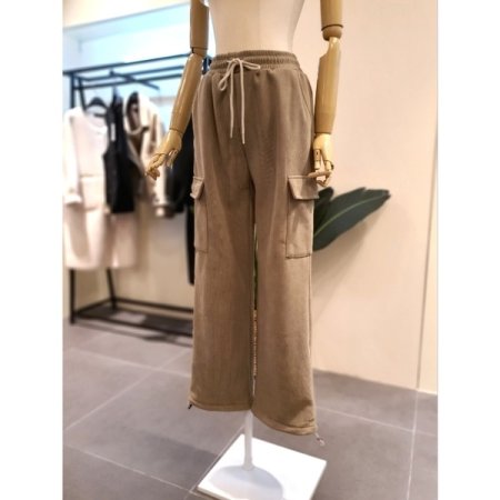기모 코듀 카고 와이드 팬츠 2색상