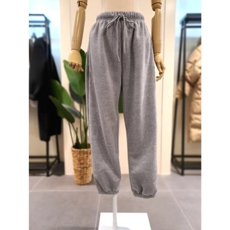 기모 후드 조거 세트 그레이