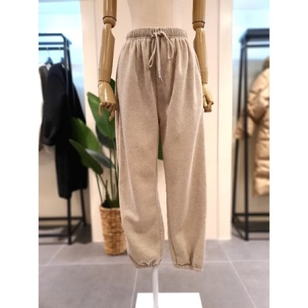 기모 후드 조거 세트 오트밀