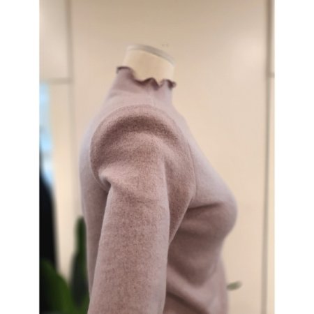 기모 물결 반목 티셔츠 핑크