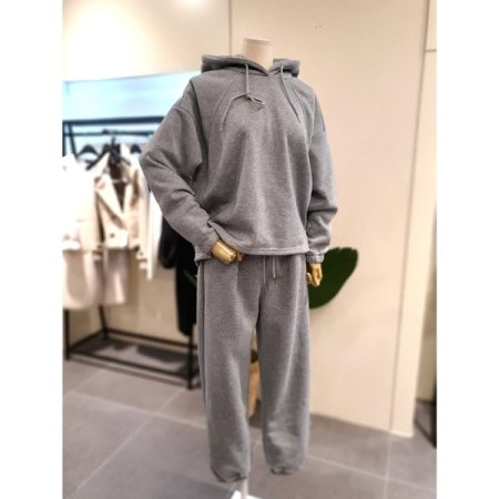 기모 후드티 조거 세트 2색상