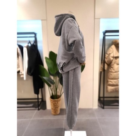 기모 후드티 조거 세트 2색상