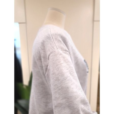 하트 콤마 자수 이중넥 맨투맨 LG