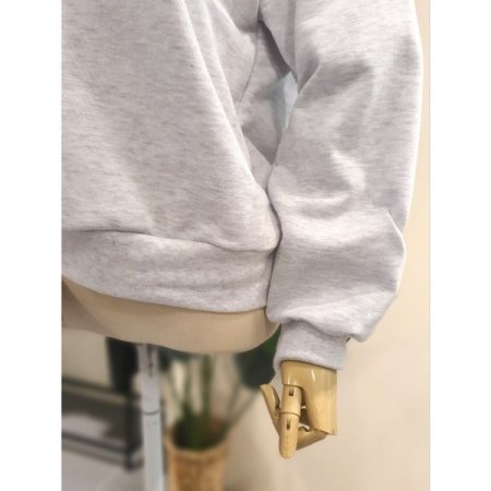 하트 콤마 자수 이중넥 맨투맨 LG