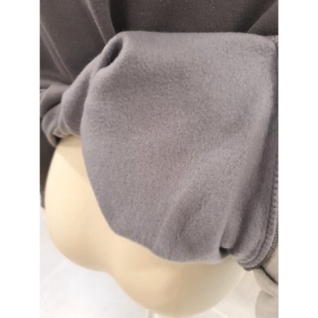 발포 프린팅 기모 맨투맨 다크그레이