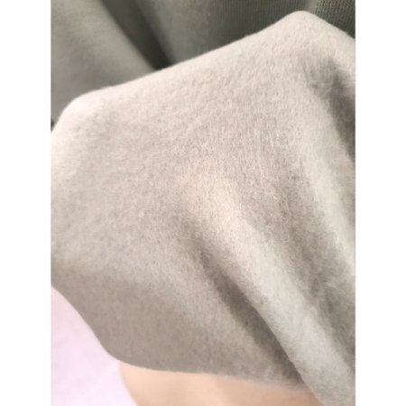 발포 프린팅 기모 맨투맨 카키