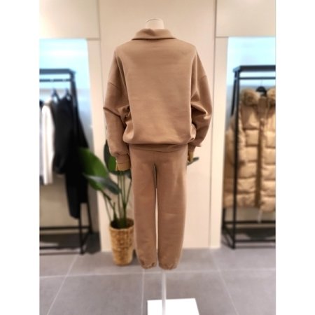 펄슨 레터링 반집업 세트 베이지