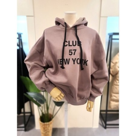 뉴욕 기모 루즈핏 후드티 3색상
