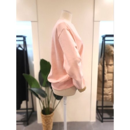 하트 콤마 자수 이중넥 맨투맨 PK