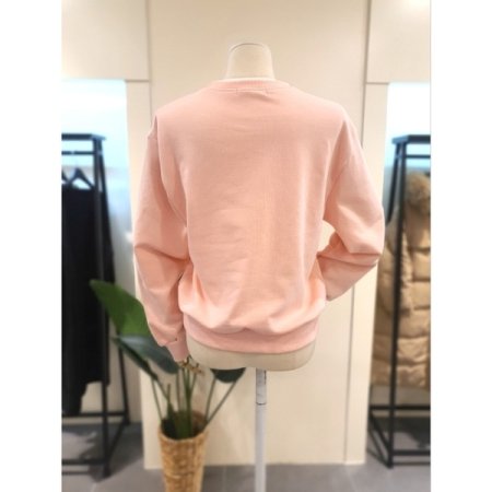 하트 콤마 자수 이중넥 맨투맨 PK