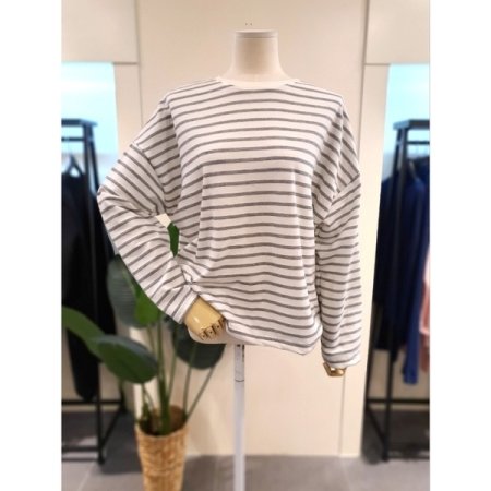 캠프 스트라이프 티셔츠 블랙