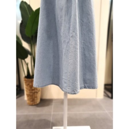 A라인 뒷밴딩 청치마 데님 스커트