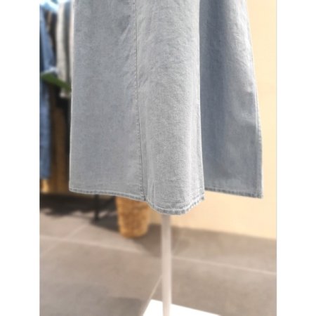 스티치 밴딩 데님 스커트 청치마 DL