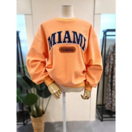 마이애미 쭈리 반전 맨투맨 오렌지