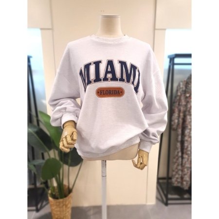 마이애미 쭈리 반전 맨투맨 오렌지