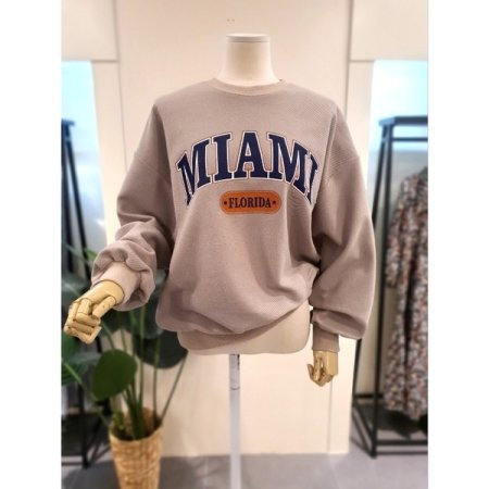 마이애미 쭈리 반전 맨투맨 오렌지