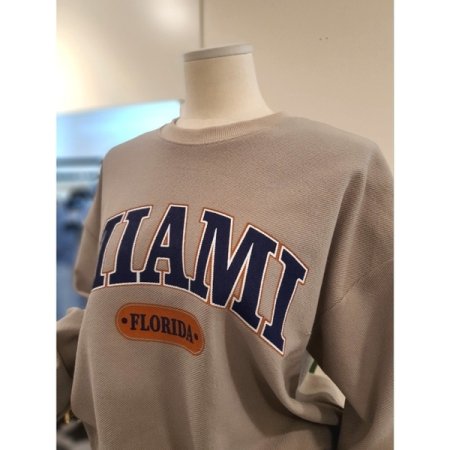 마이애미 쭈리 맨투맨 베이지