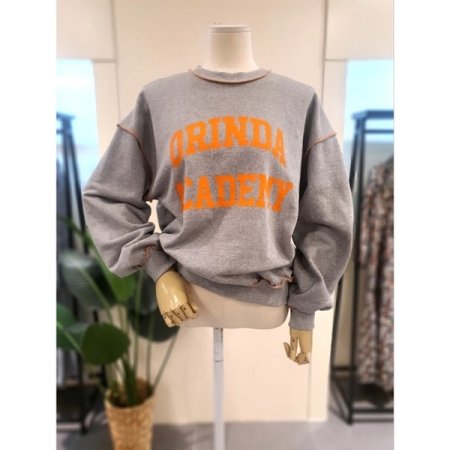 아카데미 스티치 쭈리 맨투맨 그레이