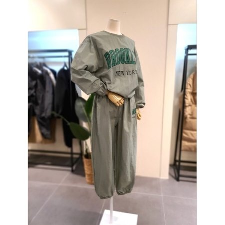 브룩 아노락 트레이닝 세트 카키
