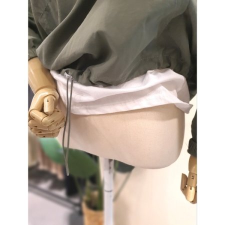 바스락 1980 후드조거세트 카키