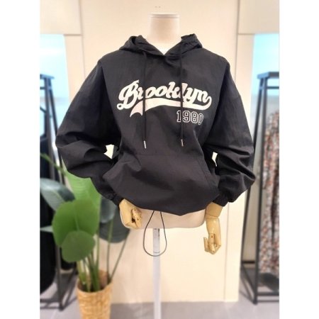 바스락 1980 후드 조거세트 블랙