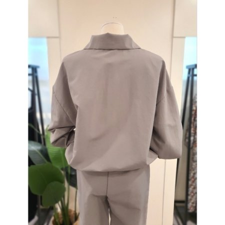 와이피 반집업 조거팬츠 세트 그레이