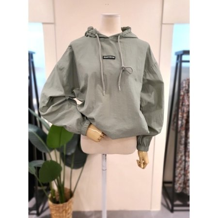 바스락 후드조거팬츠 세트 카키