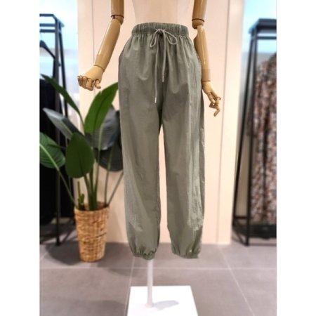 바스락 후드조거팬츠 세트 카키