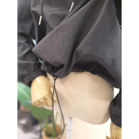 바스락 후드조거팬츠 세트 블랙