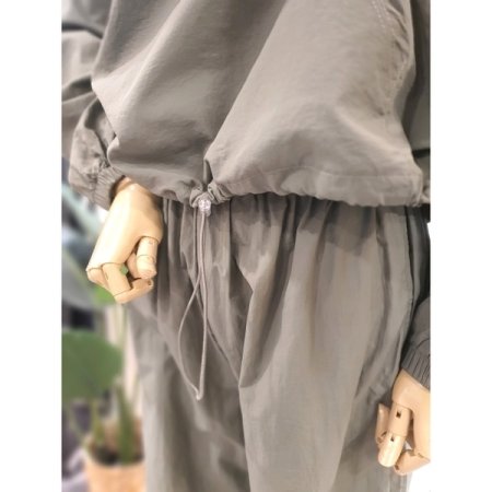 바스락 브룩 후드조거 세트 카키