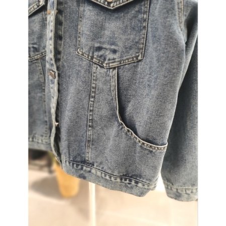 포켓 카라 데님 자켓 청자켓 DL