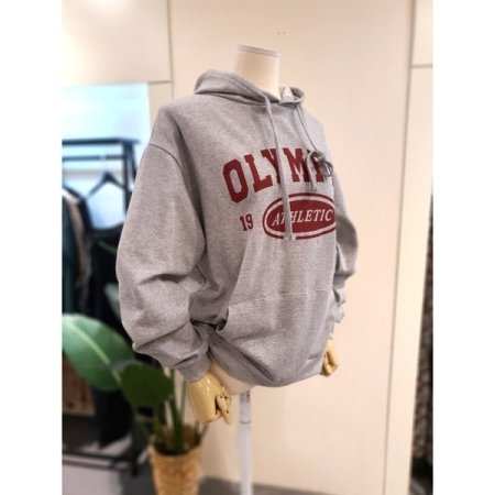 올림피아 후드티 그레이