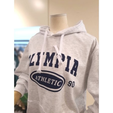 올림피아 후드티 라이트그레이