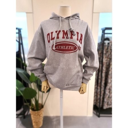 올림피아 후드티 라이트그레이