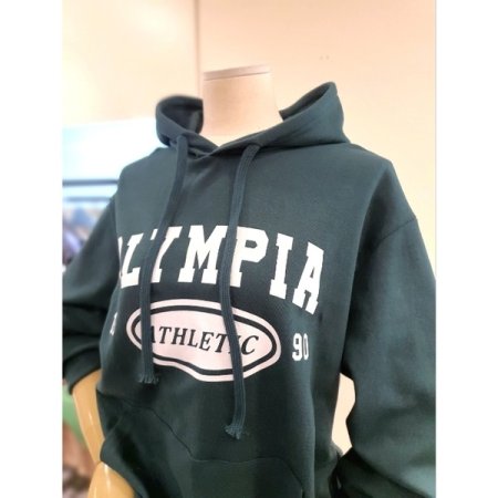 올림피아 후드 티셔츠 그린