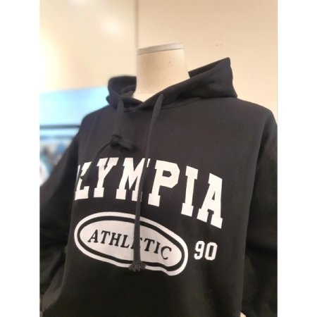 올림피아 후드 티셔츠 블랙