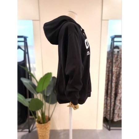 올림피아 후드 티셔츠 블랙