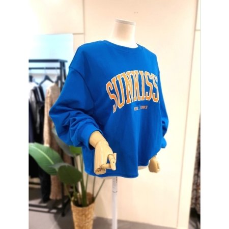 키스트 컷팅 쭈리 맨투맨 블루