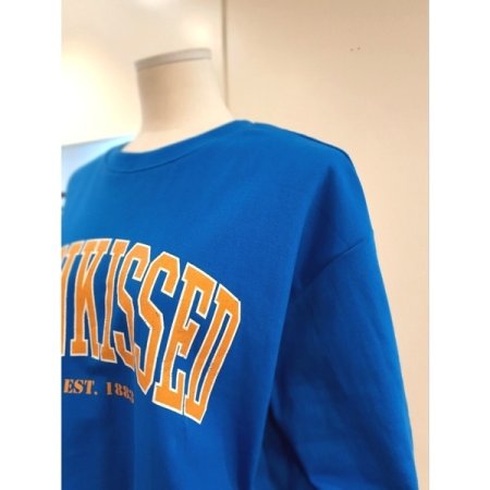 키스트 컷팅 쭈리 맨투맨 블루