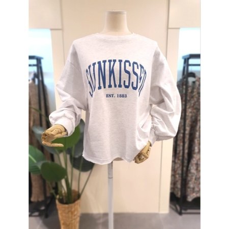 키스트 컷팅 쭈리 맨투맨 블루