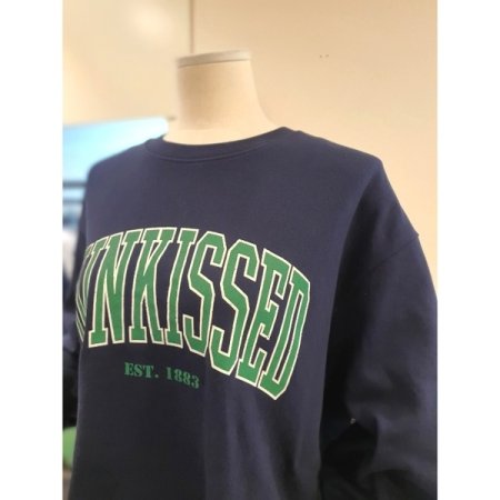 키스트 컷팅 쭈리 맨투맨 네이비