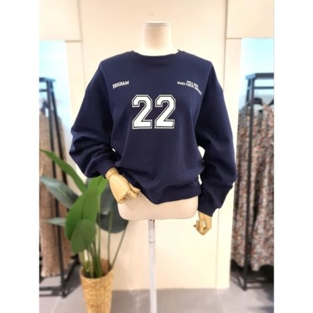 22 맨투맨 반바지 세트 네이비