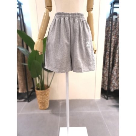 22 맨투맨 반바지 세트 그레이