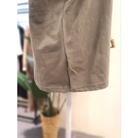 힐스 프린팅 박시 티셔츠 카키