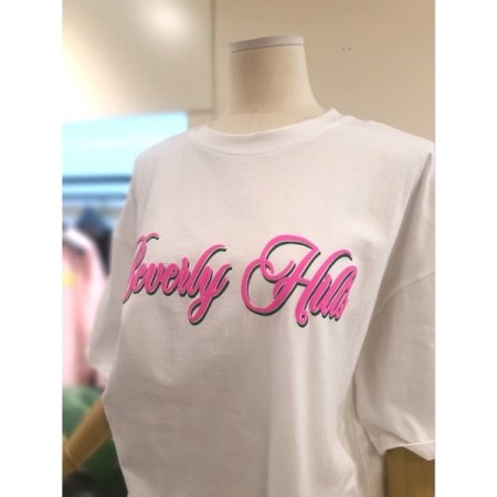 힐스 프린팅 박시 티셔츠 아이보리